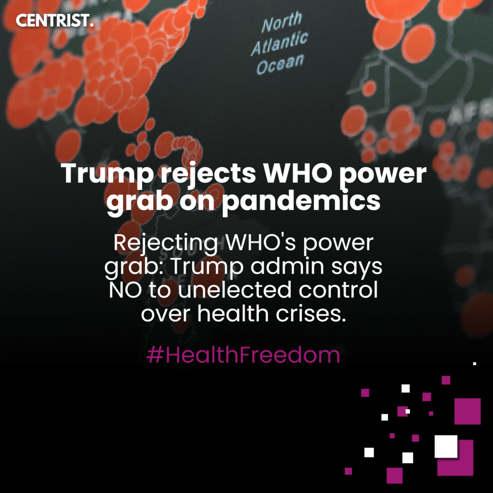 centrist_nz's tweet image. Trump administration rejects WHO pandemic rules, warning they hand power to unelected officials and threaten US sovereignty and freedoms.
Read More: zurl.co/umMQt