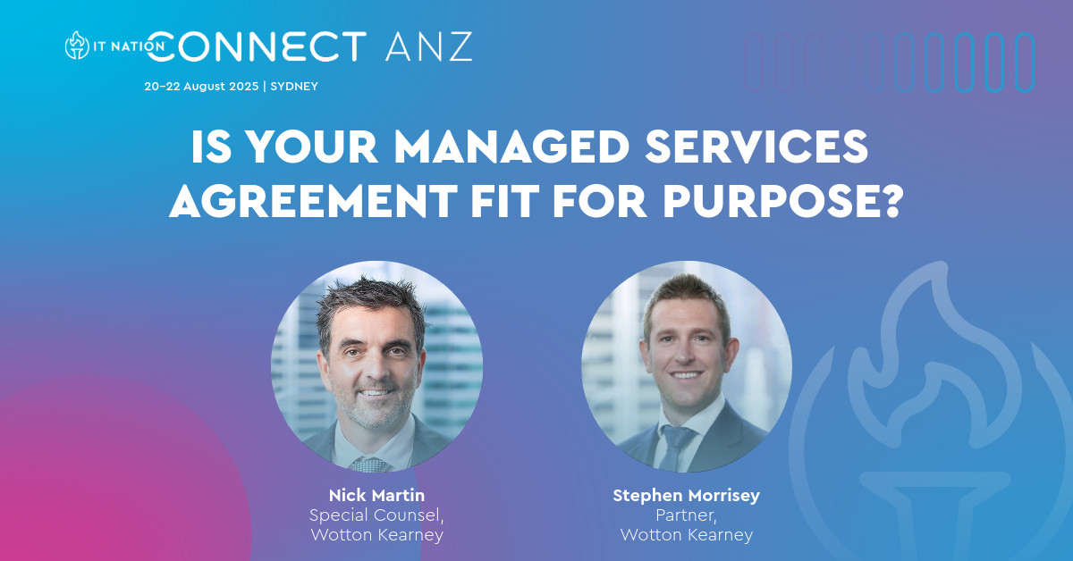 We’re just a month away from IT Nation Connect ANZ. Here’s a look at what’s in store:

Register now and use code Social50 for a special discount off current pricing: ms.spr.ly/6010sE4Qp