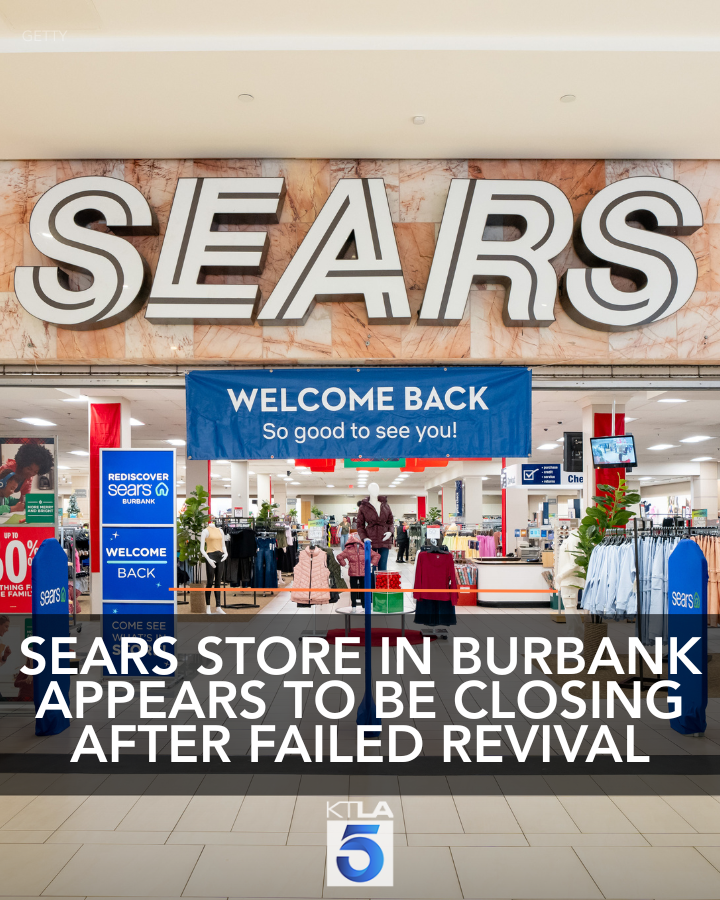 KTLAMorningNews's tweet image. Sears in Burbank appears to be on the outs… again. ktla.com/news/californi…