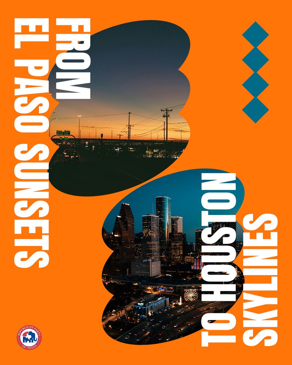 abrahamgeorge's tweet image. From El Paso sunsets to Houston skylines, Texas shines bright.