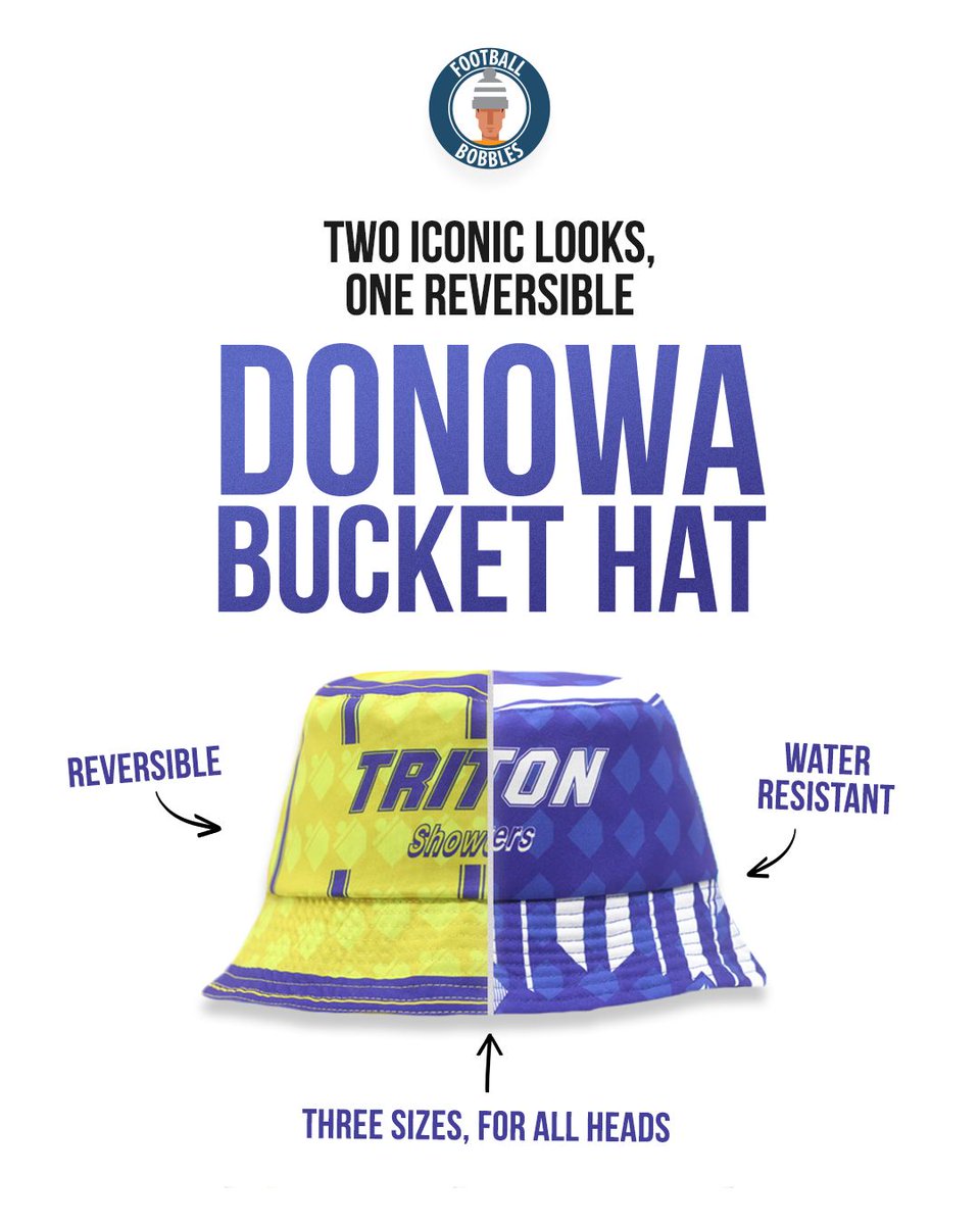 🔵⚪️ NEW for Blues Fans! DONOWA BUCKET HATS!

footballbobbles.com/product/dono... 

🔄 Reversible 
3️⃣ Sizes
💧🛑 Water resistant

#BCFC #KRO

@blueswomensg.bsky.social @smallheathalliance.com