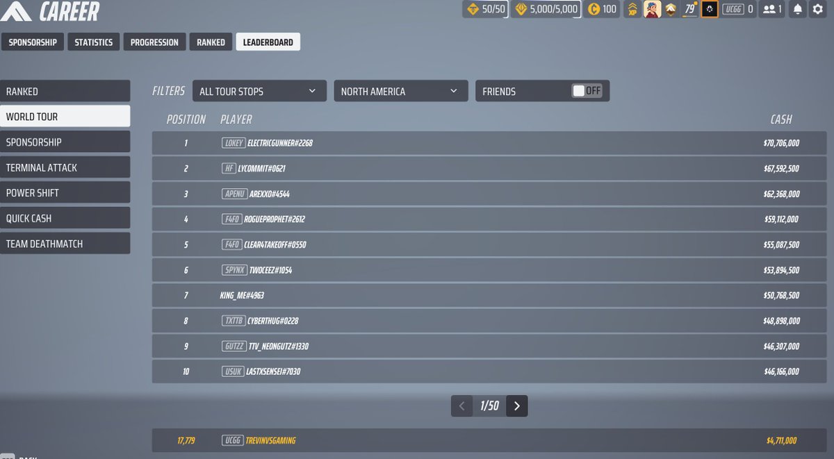 trevinvsgaming's tweet image. Ranked top 17,000 in The Finals