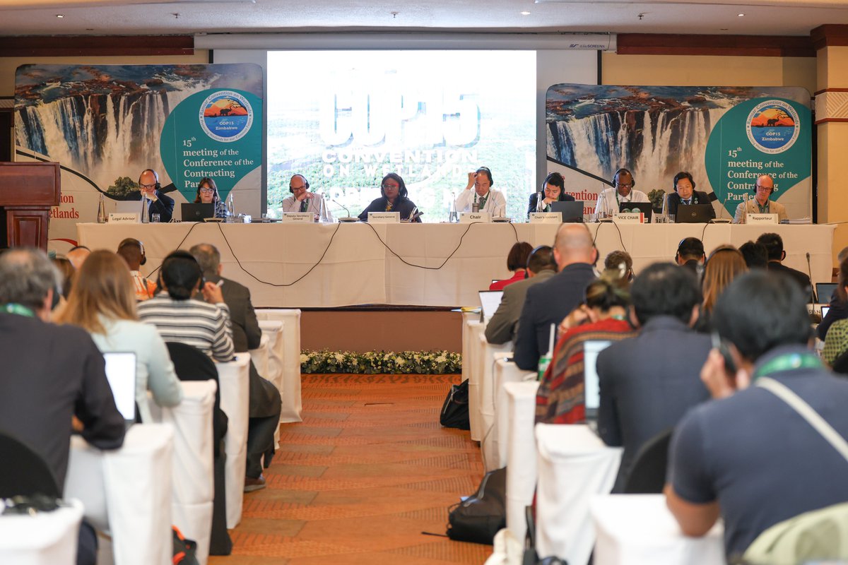 RamsarConv's tweet image. The 65th meeting of the Standing Committee was held today. Discussions included preparations for the COP agenda, review of draft resolutions and organizational matters aimed at ensuring a smooth and impactful conference.
#RamsarCOP15 #COP15Zimbabwe #WetlandsCOP15