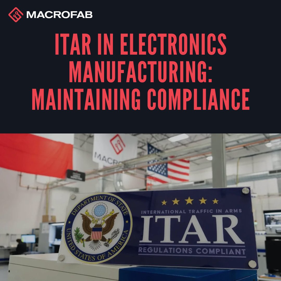 MacroFab's tweet image. 🛡️ Building for defense or aerospace? ITAR compliance is a must.

Learn how MacroFab ensures secure, traceable, U.S.-based PCB assembly that meets ITAR standards.

📖 ow.ly/IJOW50WsWiX

#ITAR #PCBA #MacroFab #DefenseTech #SecureManufacturing