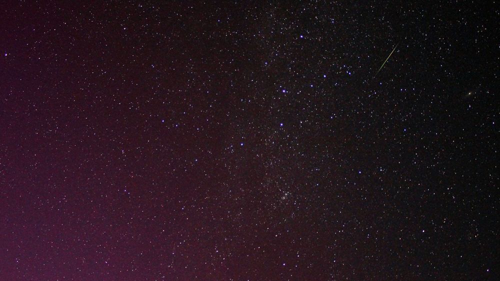 sjb_astro's tweet image. With the Sun showing reasonably strong activity in 2025 will we be treated to an aurora show during the peak of the #Perseids meteor shower? This happened last year, so there's always a chance it could happen again. Here's a shot I got last year of the aurora and a #Perseid.