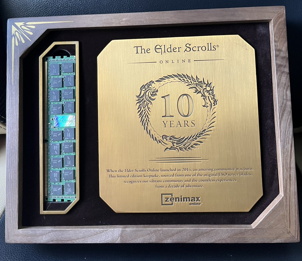 LotusOfDoom's tweet image. This is such an awesome looking collectable. Thank you for sending me a little piece of history @TESOnline #ESO