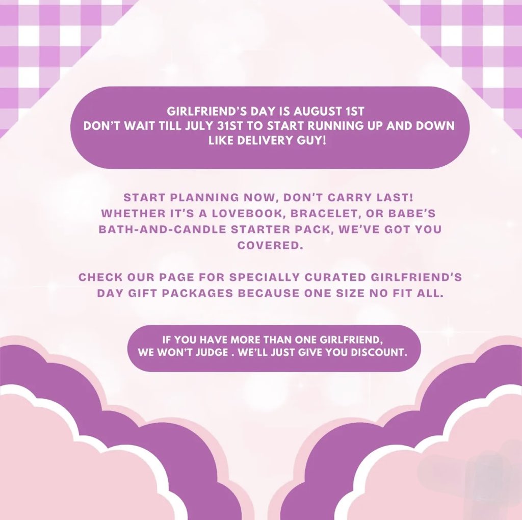 ibox_gift's tweet image. August 1st is a celebrated day. Girlfriends Day and in our catalog we’ve a few beautifully curated gifts that can be delivered nationwide. Send in your booking/ reach us on WhatsApp.