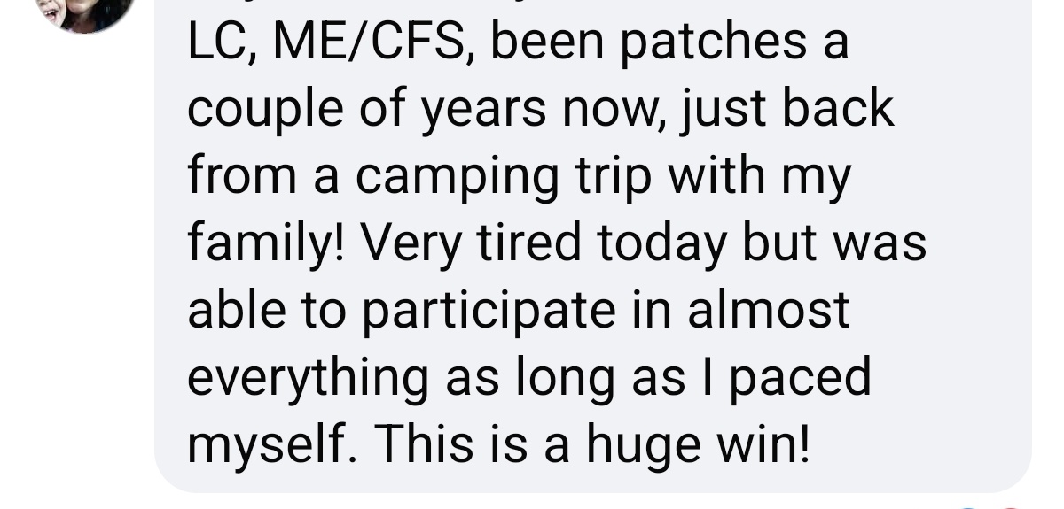 TheNicotineTest's tweet image. A few positive stories from @TheNicotineTest FB page.
#LongCOVID #MECFS