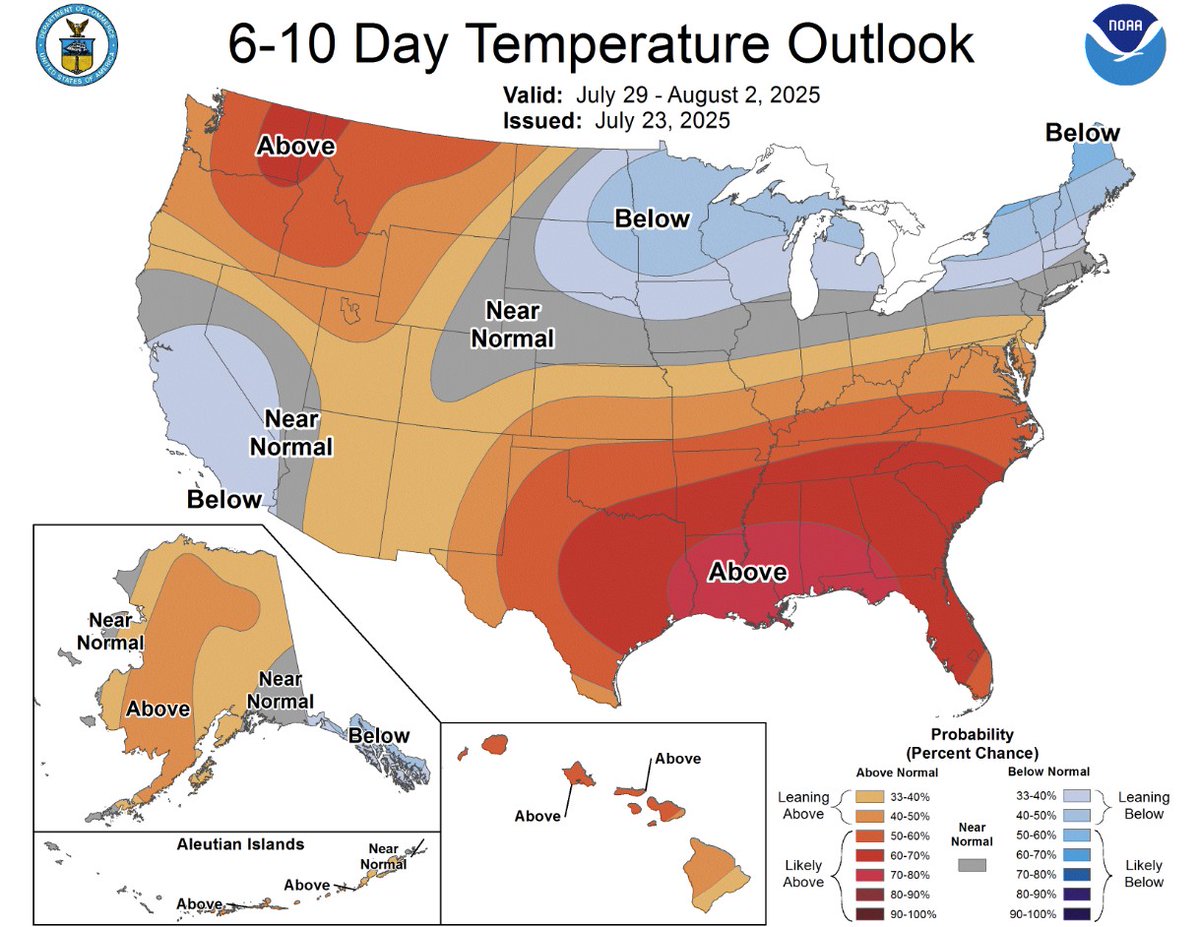 NWSGSP's tweet image. Enjoy the brief "cooldown" today and tomorrow because the heat ramps back up this weekend into early next week.
#scwx #ncwx #gawx