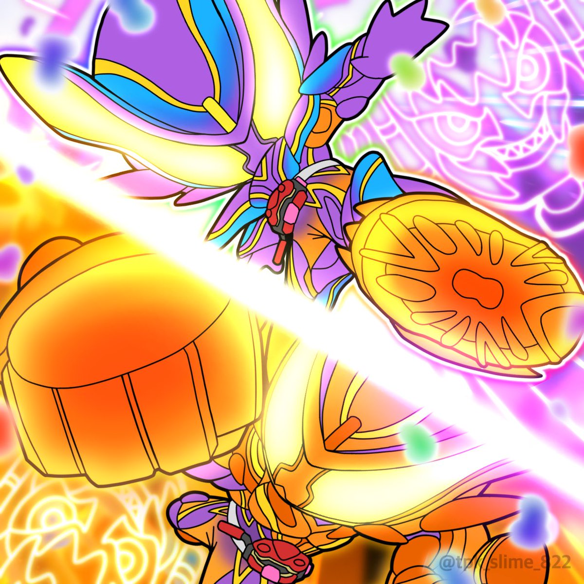 Slime_tkp822's tweet image. OVER &amp;amp; MASTER‼️ 🟠🍬🫙🍬🟣

#KamenRiderGAVV #仮面ライダーガヴ