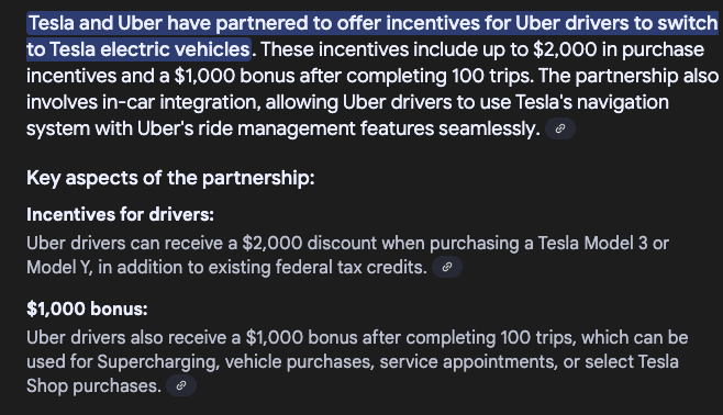 TopMiaSoftware's tweet photo. I think this in itself is a good start. Can we make something bigger happen? What if we set a goal for Uber to go completely Electric? I know we're far from modular reactors powering our everyday horse rides, but I think this is a go. #electric #carbonzero #tesla #uber #lyft https://t.co/kNEiUzfwJb