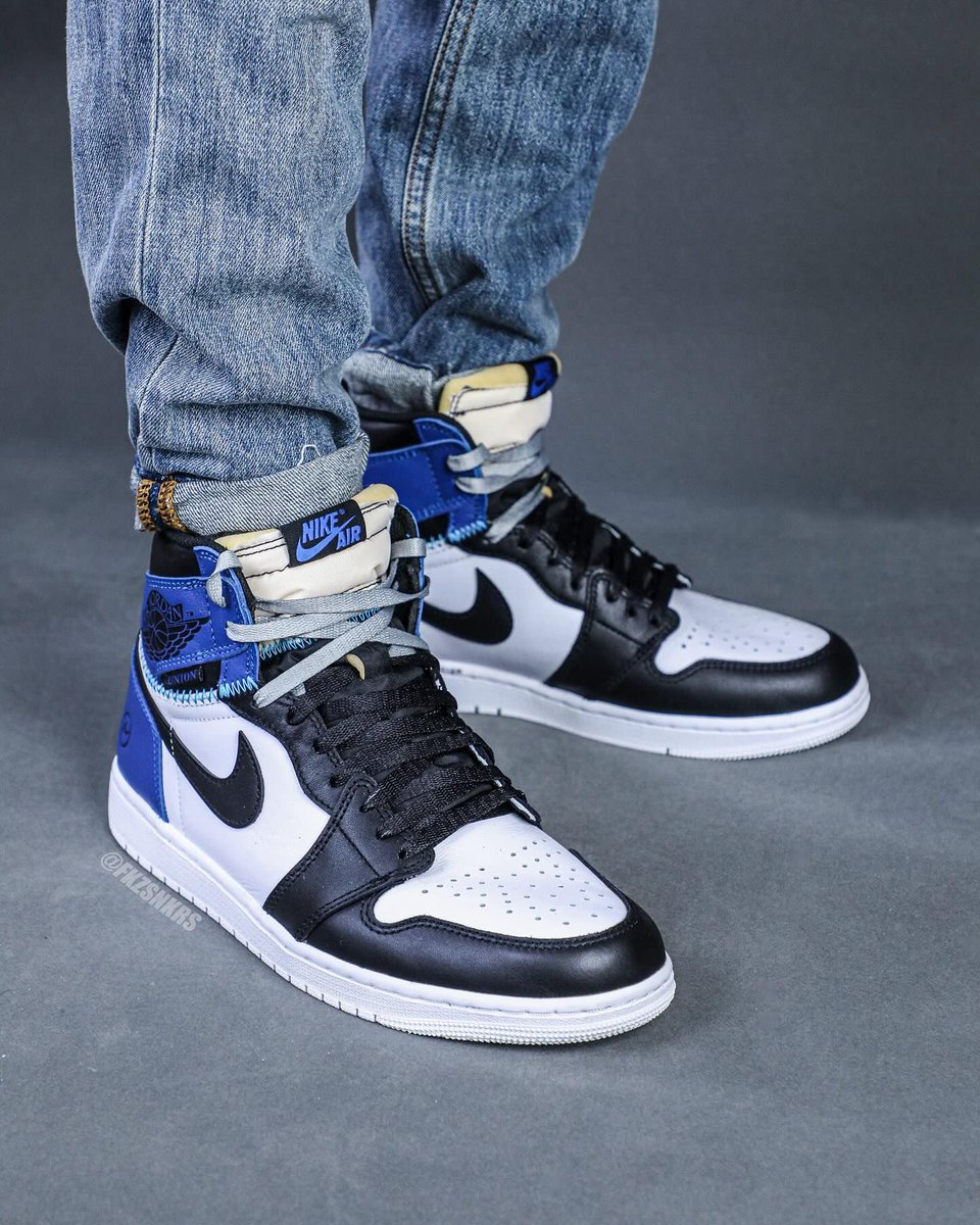 JustFreshKicks's tweet image. Union LA x Fragment x Air Jordan 1 High Releasing in 2026 🔵⚡ bit.ly/3UTTrBk