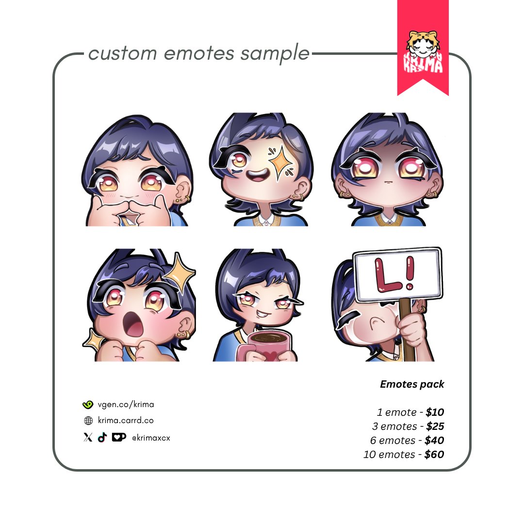 krimaxcx's tweet image. ✨ This is the updated art commission ✨
Thank you so much for the support!! rts are highly appreciated!!
✧ Vgen Open: vgen.co/krima
✧ For more information: krima.carrd.co
✧ Direct commission form: forms.gle/aihwvT7Vys3iBF…