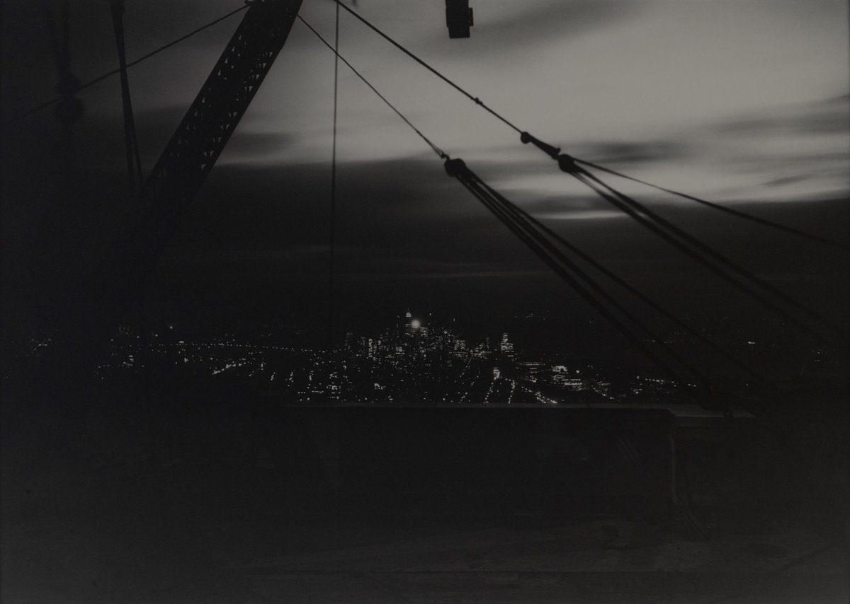bm_photobot's tweet image. New York from the Empire State Building at Night brooklynmuseum.org/opencollection…