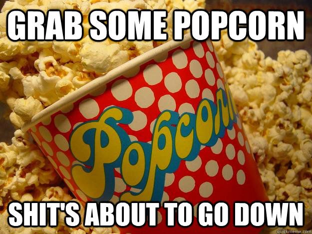 JessicaBanner13's tweet image. Y'all it's a popcorn eating kind of day with everything going on lol