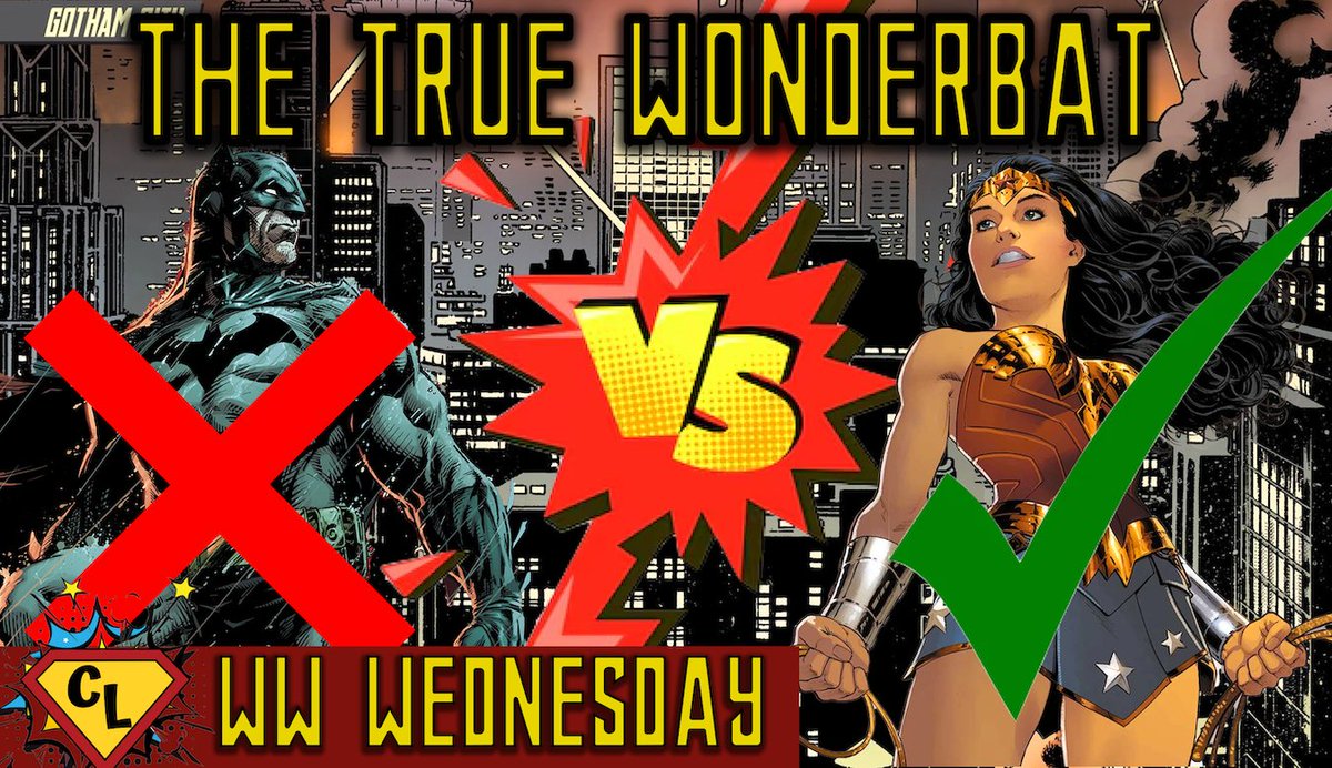 ComicsLeagueJT's tweet image. This week on Wonder Woman Wednesday, I discuss why I think Wonder Woman is a better superhero than Batman in terms of a devotion to truth and more. Yes, I said it.
Check it out: youtu.be/Z7I1RJMRh4c
#WonderWomanWednesday #WonderBat