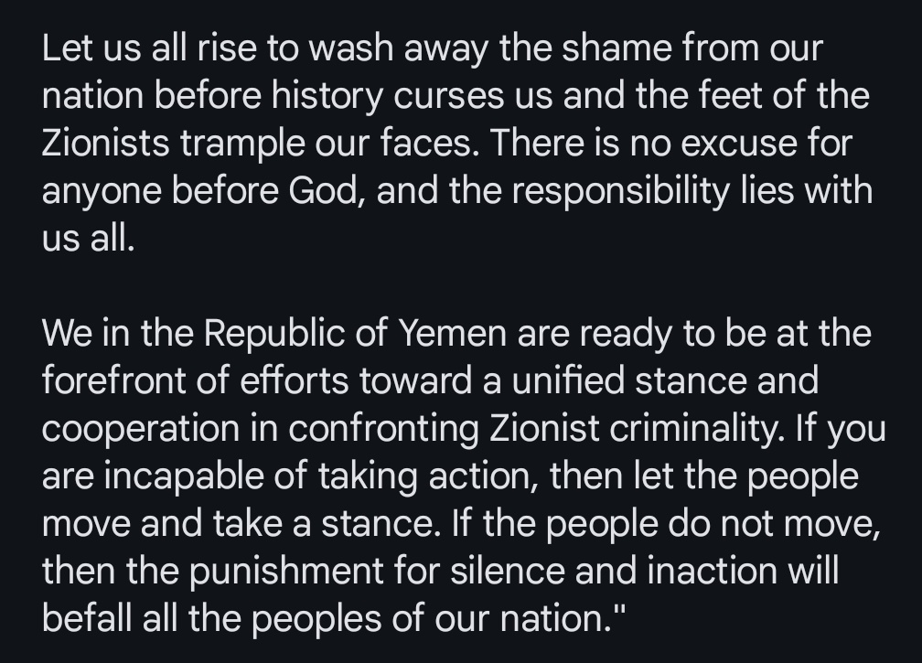 Seamus_Malek's tweet image. Yemeni President Mahdi al-Mashat today on the famine in Gaza:
