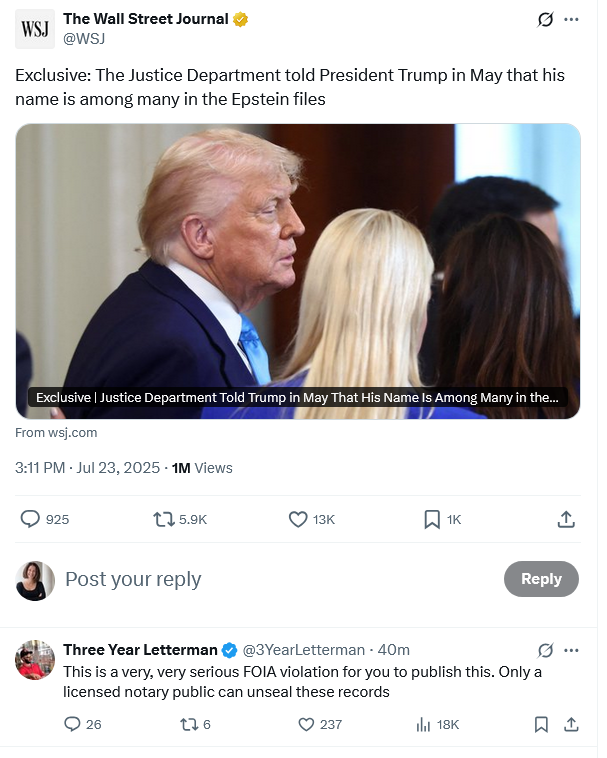 CBHessick's tweet image. I understand the Three Year Letterman schtick. But people who don't are going to think either 1) this insane theory is true, or 2) there are people stupid enough to think this insane theory is true.
Frankly, I don't think that we need people thinking either of those things.