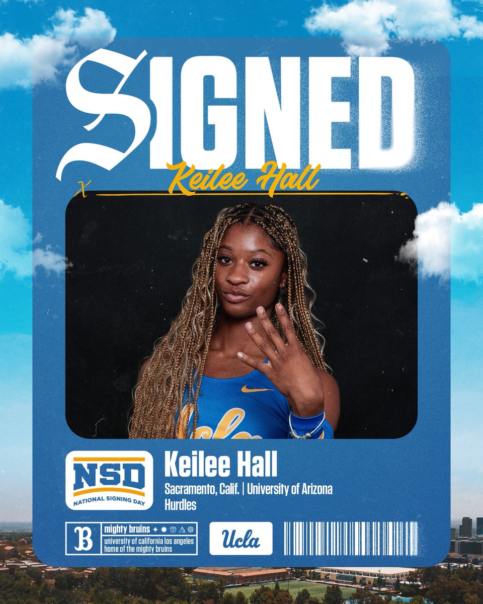 Keilee Hall, who has scored at both the Pac-12 and Big 12 Championships over her two years at Arizona, is headed to UCLA this fall.

Welcome to Westwood, Keilee!

#GoBruins