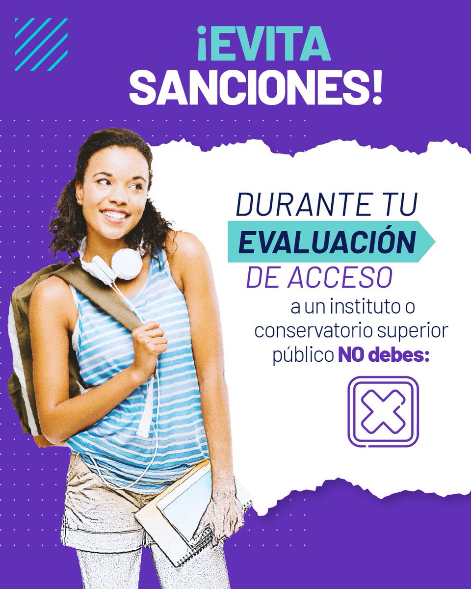 EduSuperiorEc's tweet image. ¡Honestidad ante todo! 🎓
🧾 Al rendir tu evaluación, cada respuesta cuenta no solo por tu conocimiento, sino también por tu compromiso con la integridad académica. Asegura tu futuro.
🚫 Evita sanciones y consulta qué no está permitido en la prueba 👉
registrounicoedusup.gob.ec/media/2025/07/…