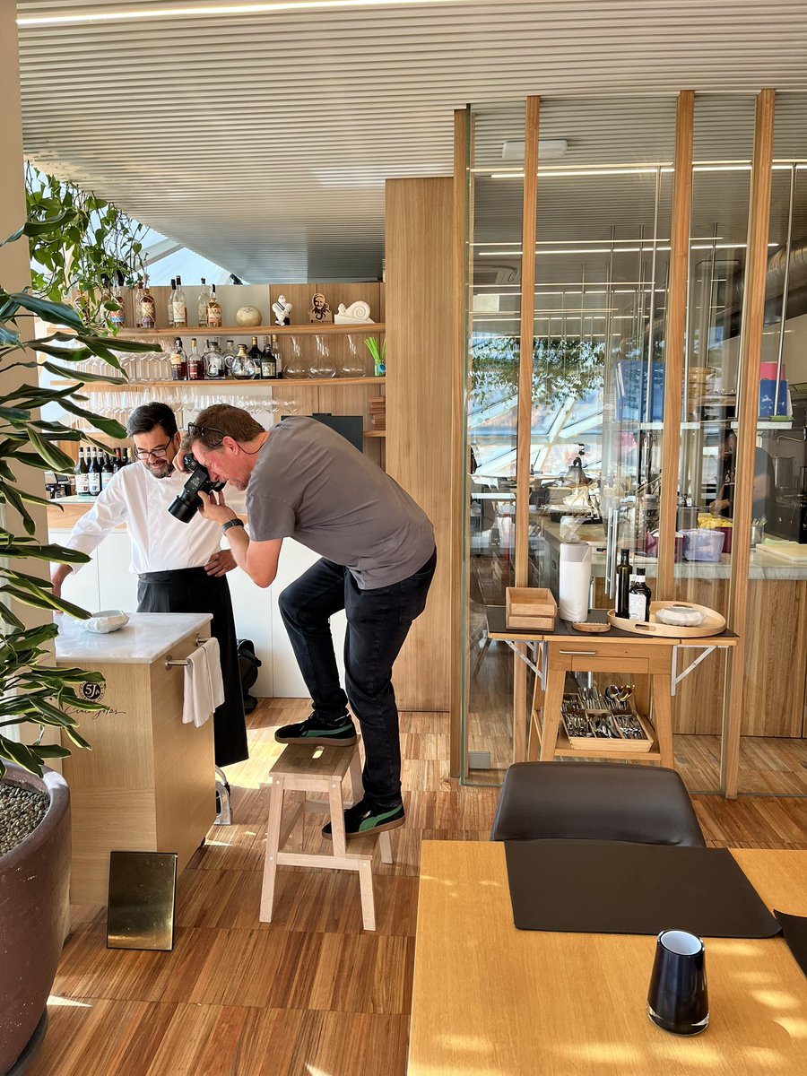 Sesión fotográfica con Stephan luthier para <a href="/GrupoNoveCocina/">Grupo Nove</a> , lujazo trabajar así