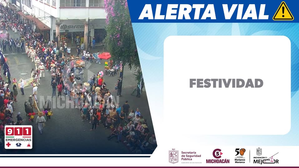 #AlertaVial Se visualiza cierre de circulación debido al paso de las tradicionales "Yuntas" por motivo de las festividades del Barrio La Magdalena en el primer cuadro de #Uruapan.
¡Tome precauciones!
#C5LosOjosDeMichoacán #MichoacánEsMejor