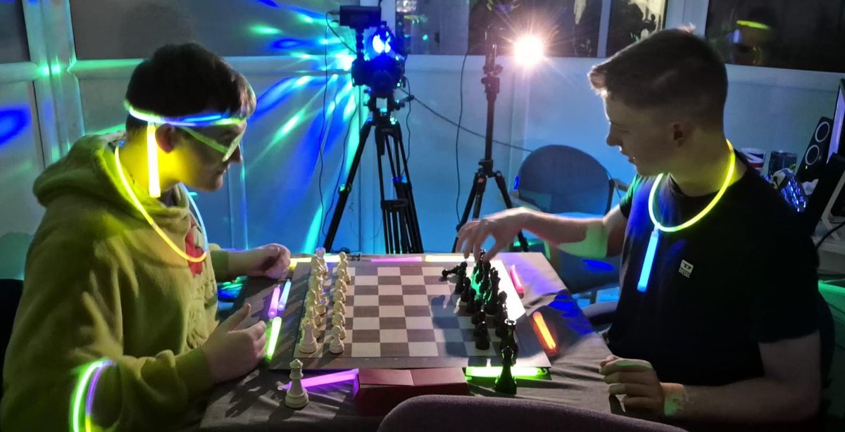 MaDDChess's tweet image. One of the highlights of the 24hr chess marathon was our 4am rave! #chess