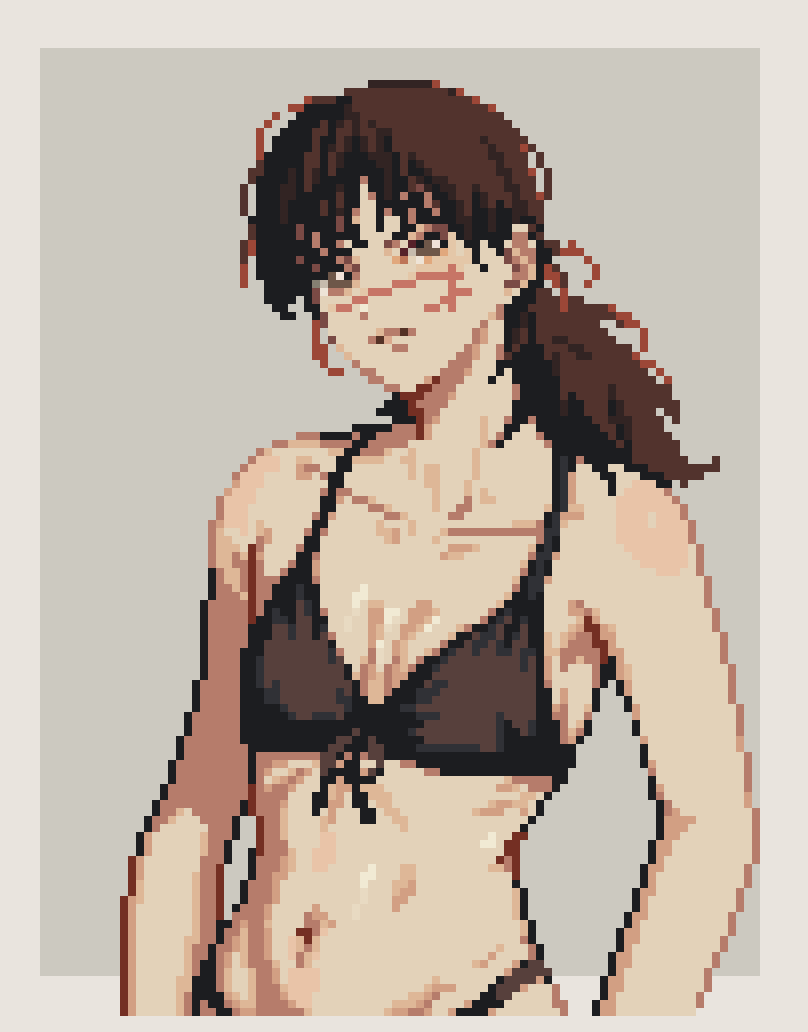 asa mitaka pixel art #pixelart #ドット絵