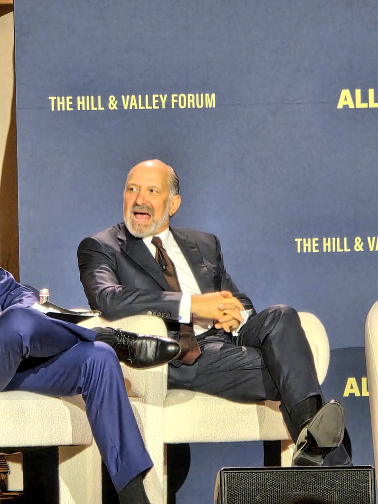PatrickMoorhead's tweet image. Wow @howardlutnick AND @SecScottBessent. Amazed the @theallinpod got all these folks on stage. On the same day. Talking tariffs, trade deals, doing a victory lap on Japan. China, China, China..