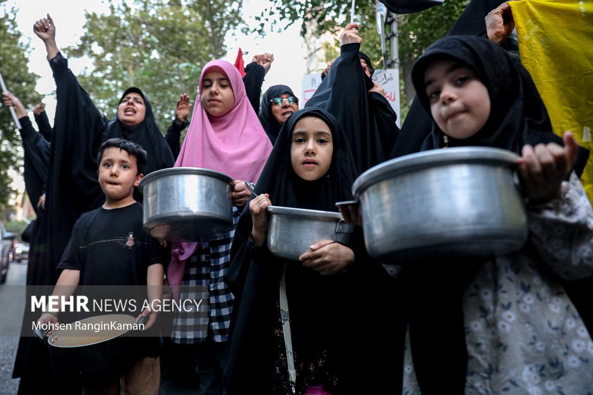 TehranTimes79's tweet image. People in Tehran gathered en masse outside the UN office, condemning Israel’s relentless atrocities against Palestinians in Gaza.