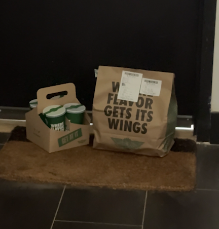wingstop's tweet image. chat be honest should i steal my neighbors package?