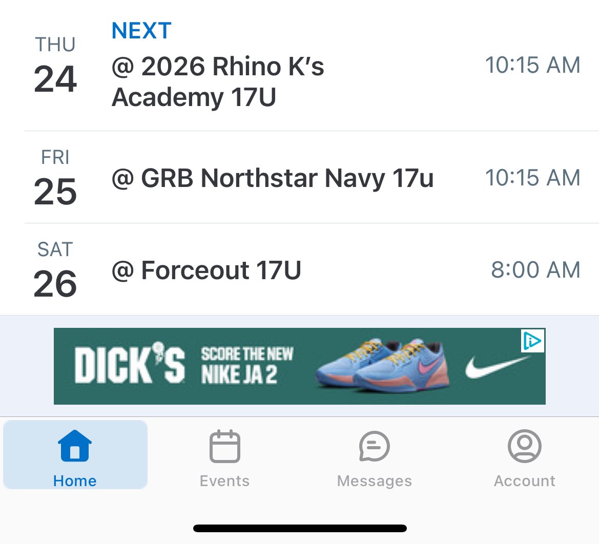 I will be pitching Thursday, July 24 on McGrath Field at 10:15 am vs Rhino K’s academy. Hope to see you there!
<a href="/MVPEliteIL/">MVP Elite Bruins</a> 
<a href="/FremdBaseball/">Viking Baseball</a> 
<a href="/TadSlowik_DBA/">Tad Slowik</a> 
<a href="/jucoroute/">#JucoRoute</a> 
<a href="/cacini_jr/">Ron Cacini Jr.</a> 
<a href="/FlatgroundApp/">FLATGROUND Pitching</a>