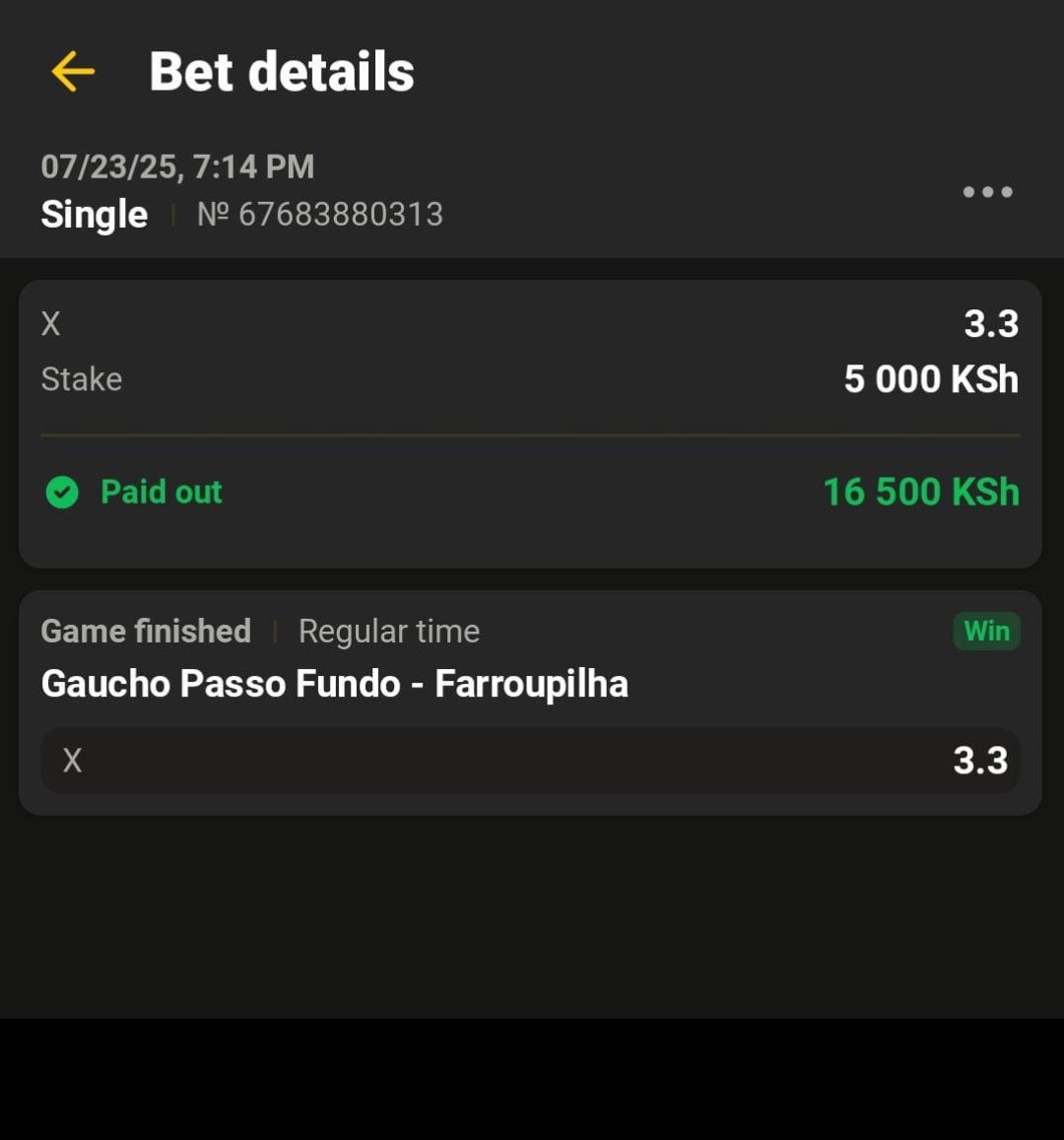 Regina13324's tweet image. ๐ฅ๐ฅ๐ฅ๐ฅ๐ฅ๐ฅ๐ฅ๐ฅ๐ฅ๐ฅ๐ฅ๐ฅ
Delivered as promised
10k stake invested
6,500kes profit made
"NO RISK NO FUN"
Congratulations to all who played โ
โ
โ
โ
โ
โ
โ
โ
๐ฒ๐ฒโ๏ธ
Create account Afropari for more games like this what are you waiting for
Link tinyurl.com/yv22m7fx
Useโฆ