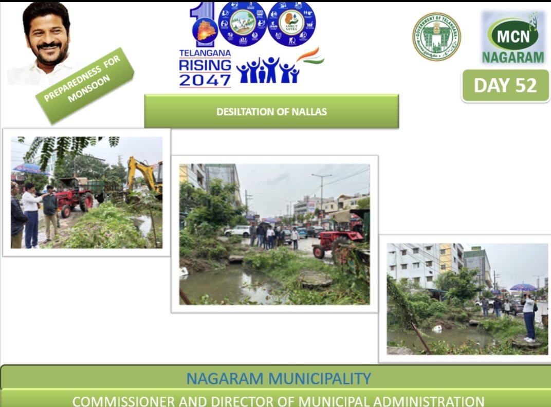 nagaram_mcpl's tweet image. Removal of Water hyacinth and desiltation of komatikunta nallah.
#TelanganaRising
#TG100DaysActionPlan
#OkaMarpu_AbhivrudhikiMalupu
#SwachhBharat