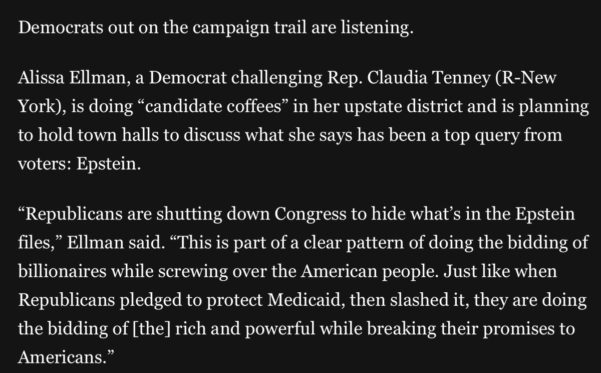 ACCass's tweet image. Fresh faces (like @Ellman4Congress) continue to show the rest of the party how it should be done...
wapo.st/46UEwh1