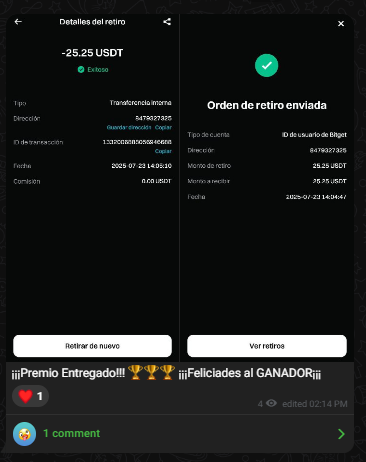 TheGabbsP2P's tweet photo. ¡¡¡Entregamos 25.25 #USDT GRATIS para un miembro de mi comunidad!!!

¡¡¡Si quieres saber cómo participar ÚNETE A MI COMUNIDAD EN #TELEGRAM!!!⬇️⬇️⬇️⬇️

https://t.co/g0fERCCD6V https://t.co/GfQyasf3gR