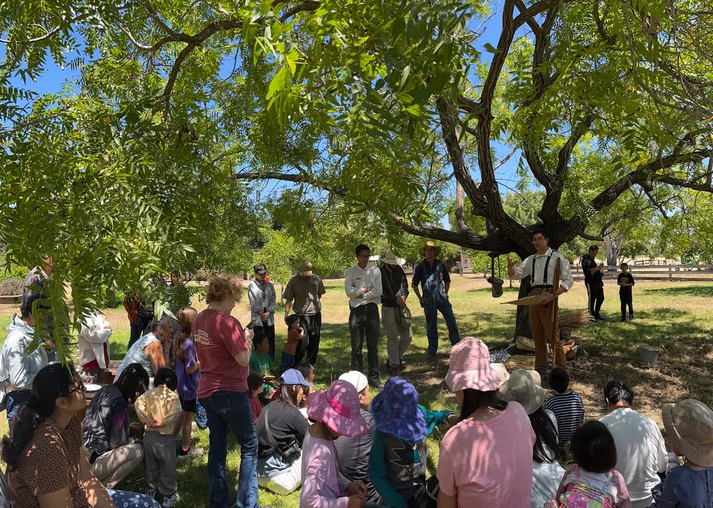 EBRPD's tweet image. 🎉Celebrate Ardenwood's 40th Anniversary this Sun. July 27, 10 am to 3 pm.🌾The day's events include the Historic Wheat Harvest, exhibits from the Park District's archives department exploring the farm's history, tours of the Patterson House, and rides on the farm's iconic train.