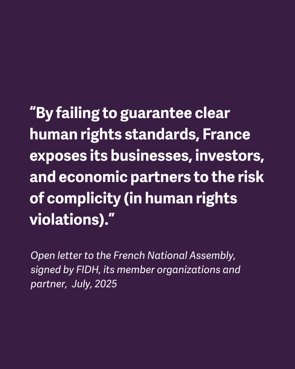 fidh_en's tweet image. 🚨 France’s European Affairs Committee just adopted a report calling for deeper EU–China ties, without a word on China’s human rights abuses.
That’s not pragmatism. It’s a whitewash.
📢 Read our open letter. Share it. Talk about it.
Silence helps the oppressor.
#EUChina…