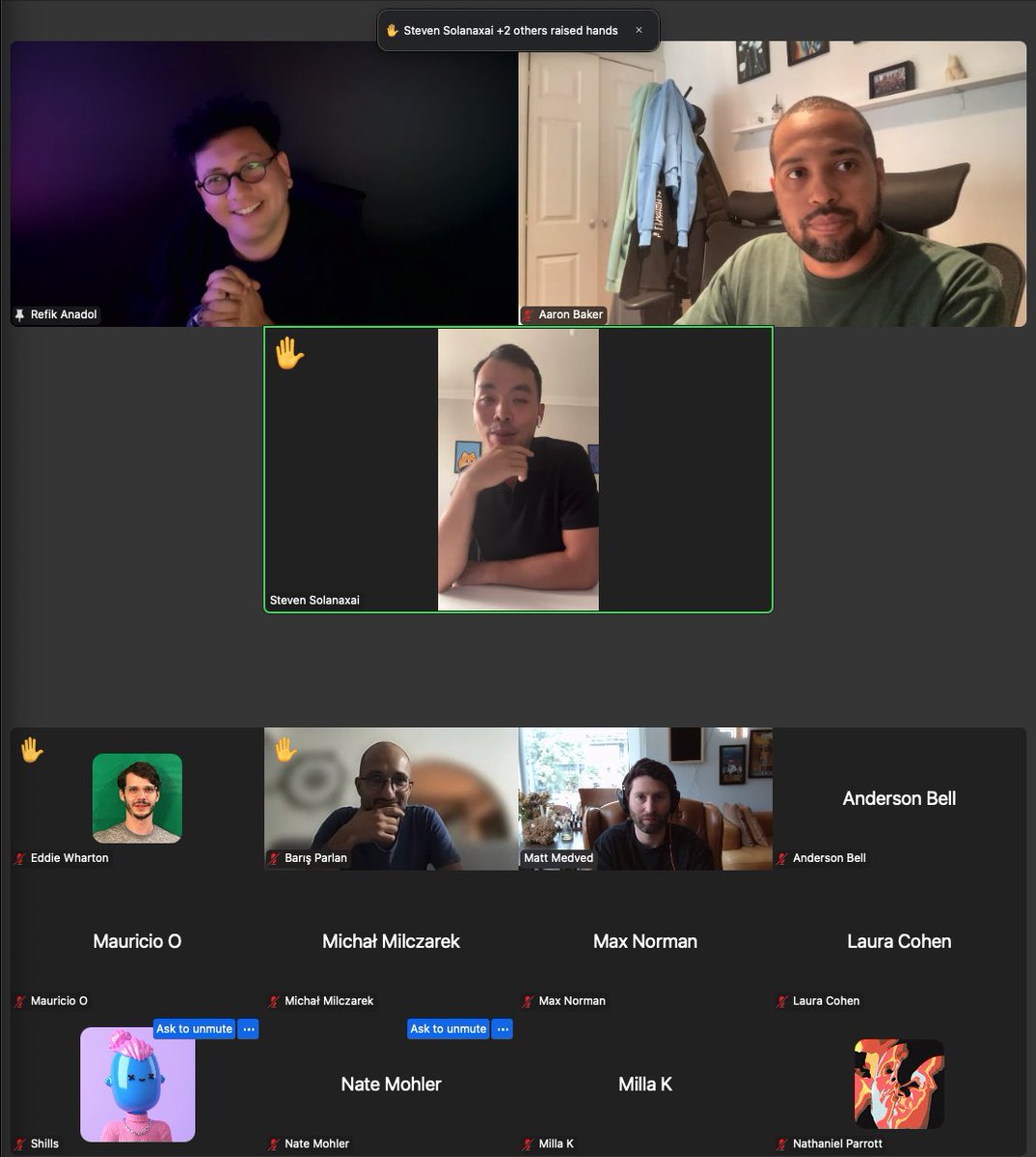Now Media (@nowmedia) on Twitter photo Our debut Luminaries Salon Q&A was a hit 💥
Many thanks to <a href="/refikanadol/">Refik Anadol</a> for joining us, and to everyone who tuned in live
Our Premium members get exclusive access to connect with the leaders shaping culture, code and capital
Don't miss the next one ↓ Our debut Luminaries Salon Q&A was a hit 💥
Many thanks to <a href="/refikanadol/">Refik Anadol</a> for joining us, and to everyone who tuned in live
Our Premium members get exclusive access to connect with the leaders shaping culture, code and capital
Don't miss the next one ↓