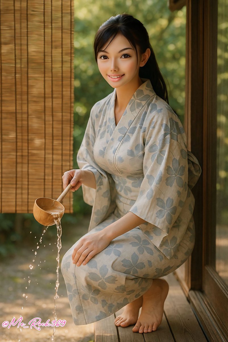 こうして陽をさえぎらないと
すぐ土が乾いてしまいますね

#AI和装女子

(タップすると上下が表示されます)