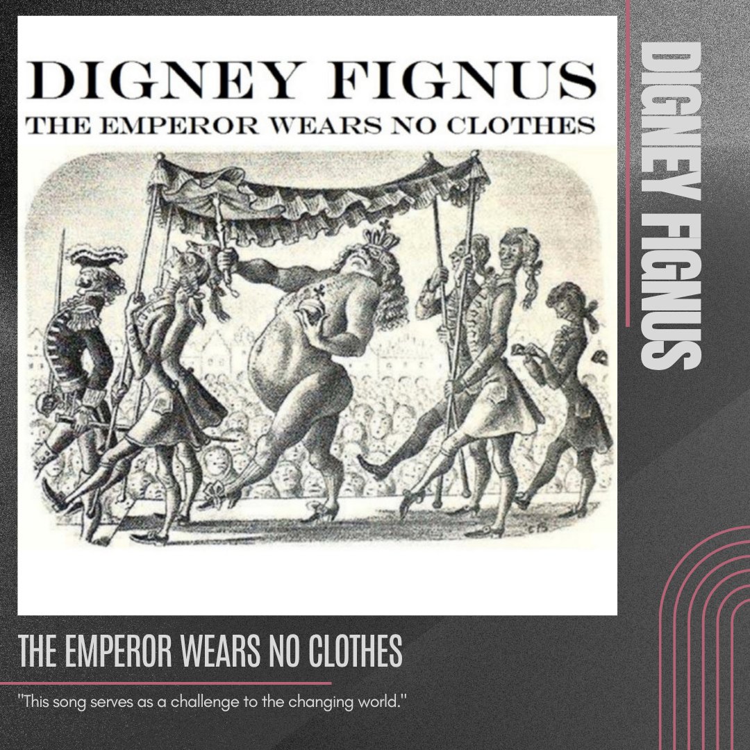 The Emperor Wears No Clothes by Digney Fignus.

"This song serves as a challenge to the changing world."
.
.
#projecttimbre #musicreview #blog #newmusic #theemperorwearsnoclothes #digneyfignus #singersongwriter #altrock #altrockpop