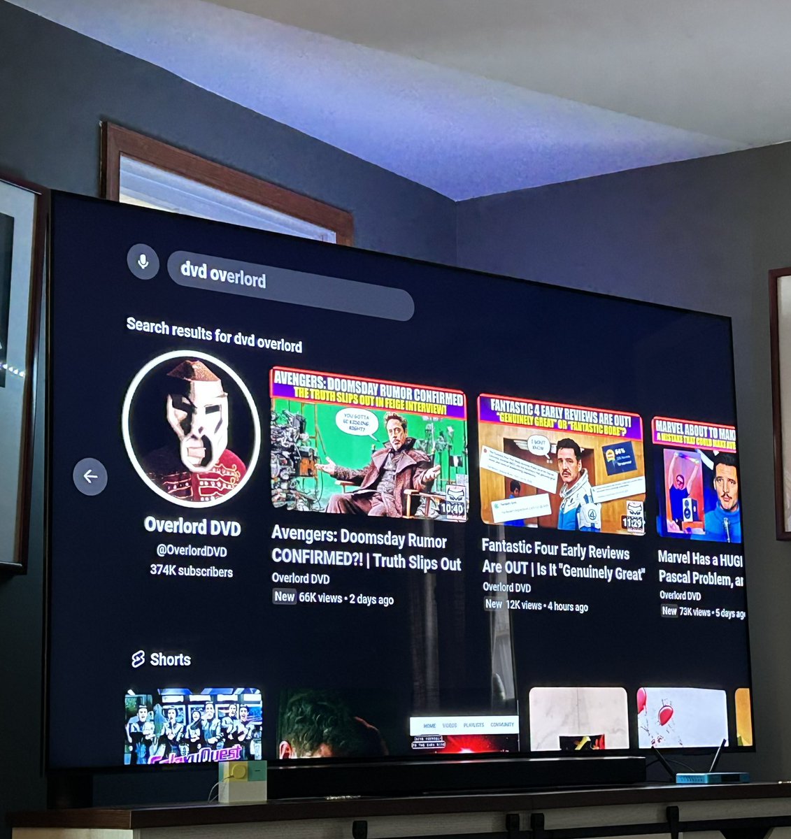 curtjames's tweet image. Watching @doomcock the way the future leader of Earth intended—on a thousand-inch TV!!! 📺 👀 Remember to click Like, comment, and subscribe when YOU watch. And don’t forget to verify you are still subscribed!