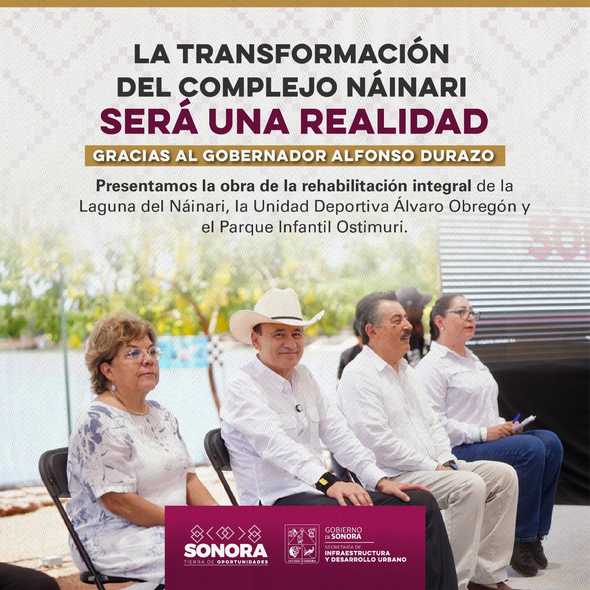 Gobierno del Estado de Sonora (@gobiernosonora) on Twitter photo 🙌 ¡El sur de Sonora se transforma!
Gracias al impulso del gobernador <a href="/AlfonsoDurazo/">Alfonso Durazo</a>, la rehabilitación integral del Complejo Náinari será una realidad.
Seguimos rescatando espacios públicos gratuitos para el sano esparcimiento social en beneficio de las familias sonorenses. 🙌 ¡El sur de Sonora se transforma!
Gracias al impulso del gobernador <a href="/AlfonsoDurazo/">Alfonso Durazo</a>, la rehabilitación integral del Complejo Náinari será una realidad.
Seguimos rescatando espacios públicos gratuitos para el sano esparcimiento social en beneficio de las familias sonorenses.