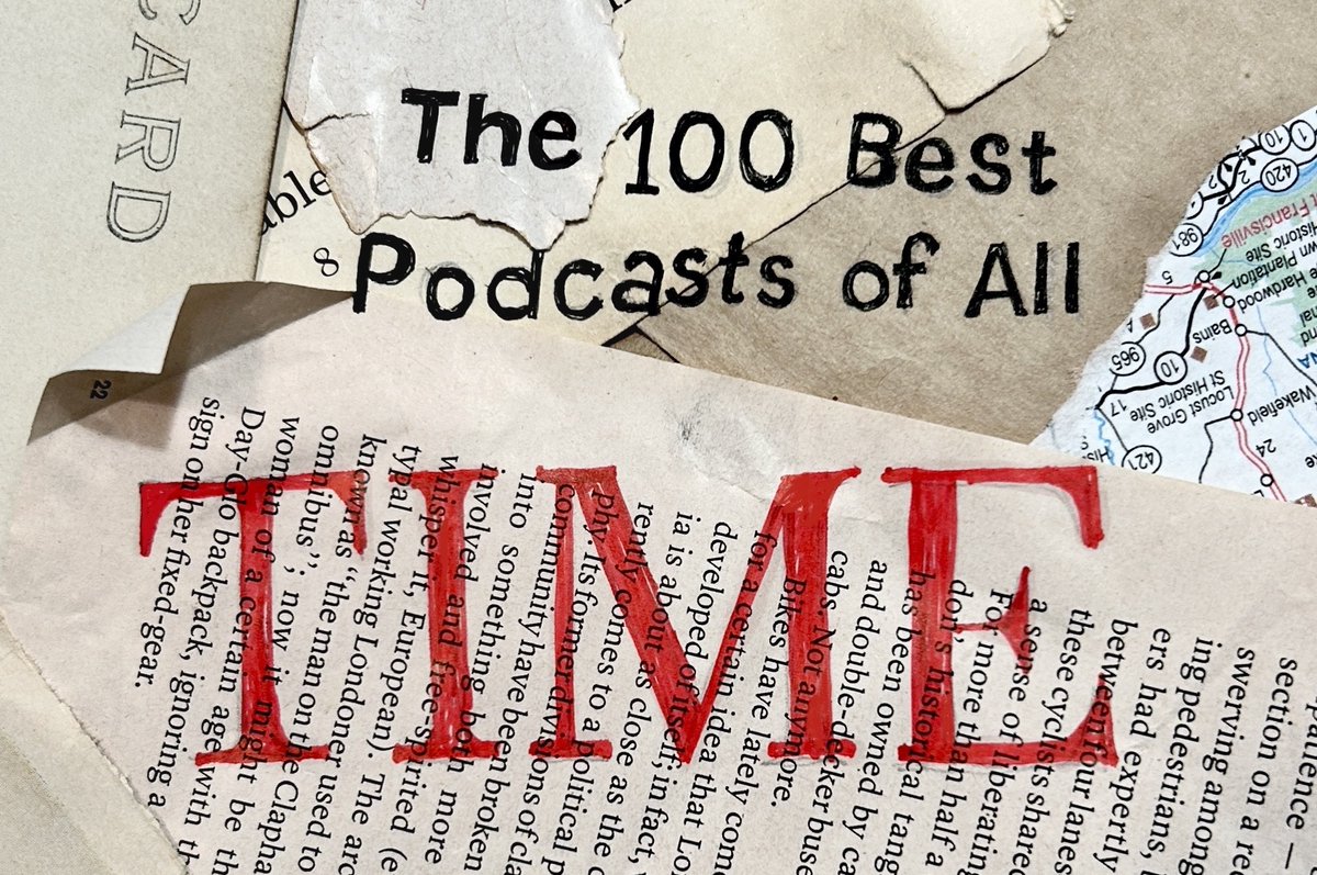 Radiolab's tweet image. So excited and honored that we’ve been named one of Time Magazine’s Best Podcasts of All Time. Only four science podcasts made the cut, so we’re pretty hyped about it. 😇 Read what Time wrote about us here: time.com/collections/10…