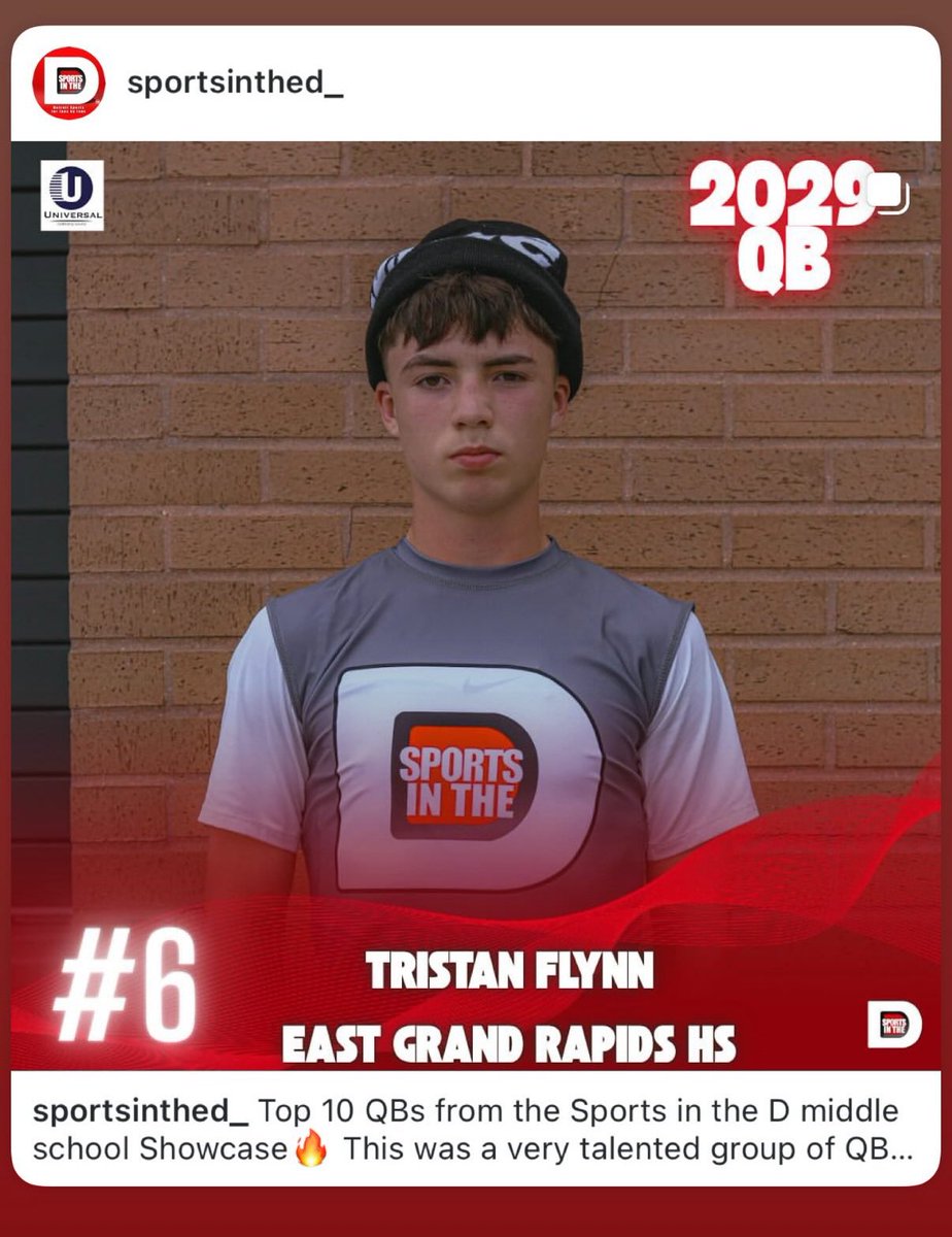 TristanFlynnqb1's tweet image. Thank you for the recognition. Looking forward to my @Sportsinthed_ highlight reel. @QBHitList @PrepRedzoneMI @quarterbackmag @alex_pallone @TrambleJoe @MIexposure @A1DUDES @WestSideQBs @EastGRFootball @TheD_Zone @GabeMiller22