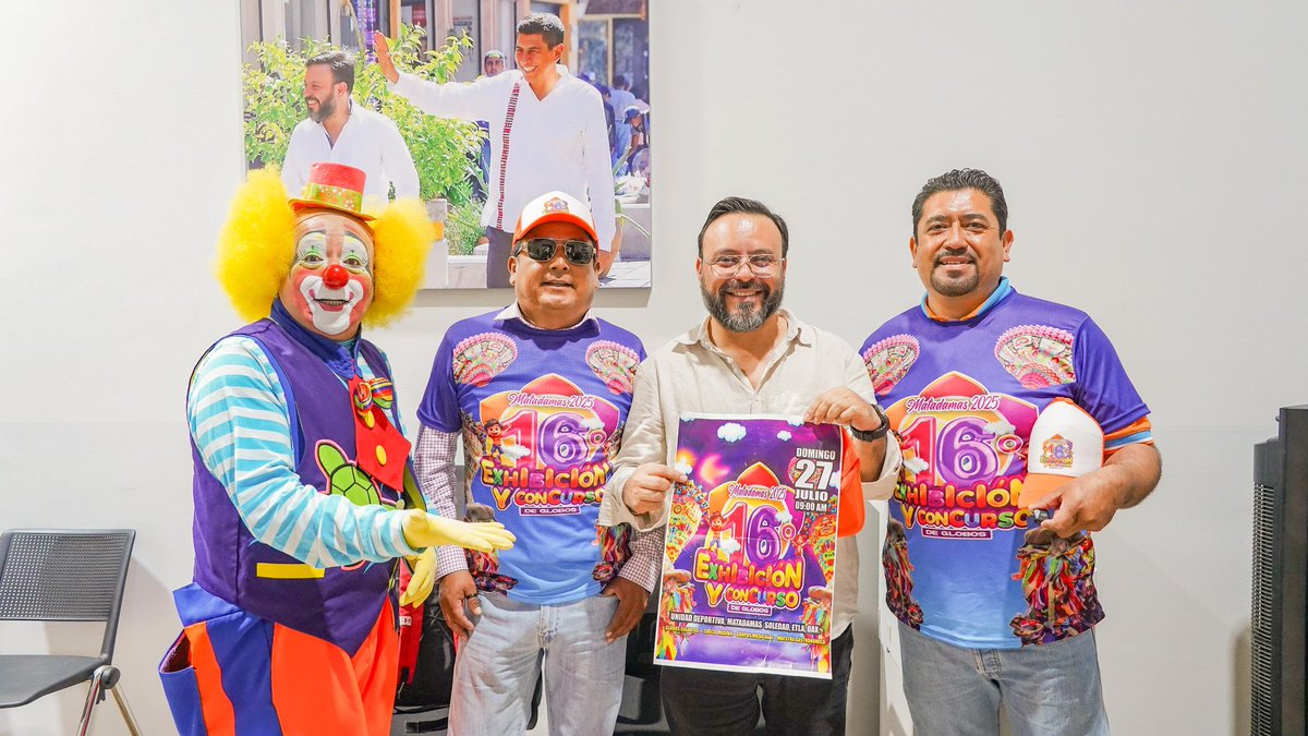 Amigas y amigos, esta tarde tuve el gusto de recibir y saludar a los organizadores de la 16.ª Feria del Globo en Matadamas Etla. Si tienen la oportunidad de asistir con su familia, les esperan este domingo 27 de julio a partir de las 9:00 a. m., en la Unidad Deportiva, Matadamas
