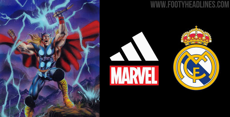 RMadridInfo's tweet image. Adidas and Marvel are partnering for a special Real Madrid collection inspired by Thor.
•Release Date: expected to be released in late 2025.
— @Footy_Headlines