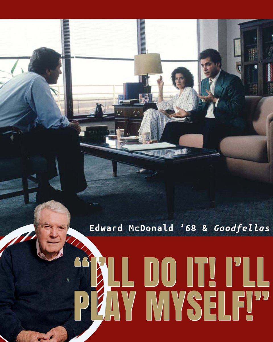 BostonCollege's tweet image. One day in 1989, Ed McDonald ’68 received a phone call from the noted crime journalist Nicholas Pileggi. The rest - for this @BCAlumni - is cinema history. on.bc.edu/EdMcDonald_BCM