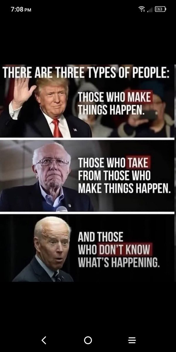 Who do you want running the country.... MAGA