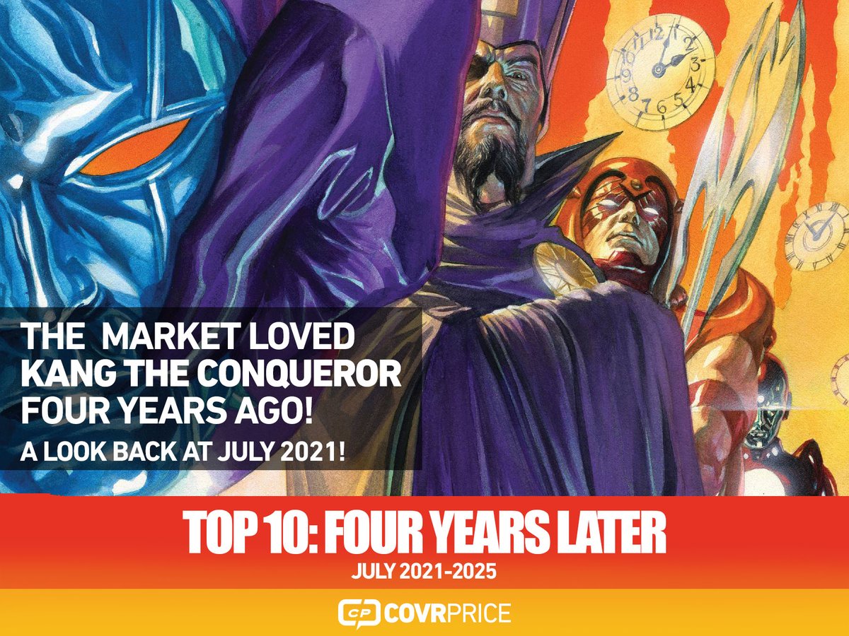 covrprice's tweet image. FOUR YEARS AGO, KANG conquered the TOP TEN, but now..? Also on the list: CHARIOT, INHUMANS, and more! How are these Top Ten issues doing today and what can we learn? It’s our FOUR YEAR REFLECTIVE! #Comics
LINK: covrprice.com/cp-content/202…
